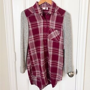 NWT Make + Model Flannel Top Size XXS